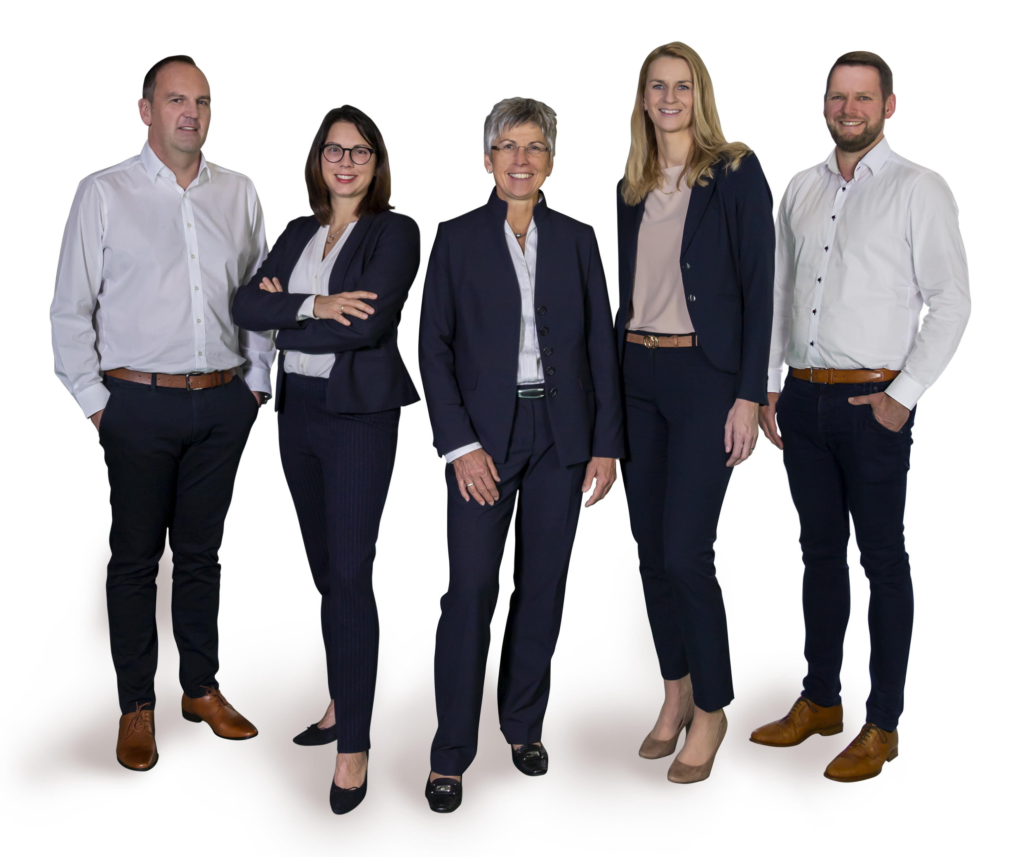 Spangler Geschäftsleitung, bestehend aus: Christian Brandmüller, Tina Lambert, Hannelore Spangler-Schäfer, Cornelia Hofmann und Thomas Zenk